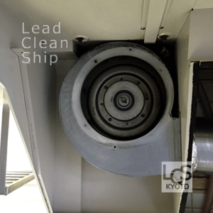 京都市のレンジフード換気扇の洗浄後