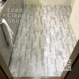 長尺シート上貼り後