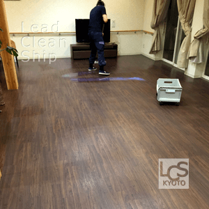 福祉施設様でワックス塗布施工