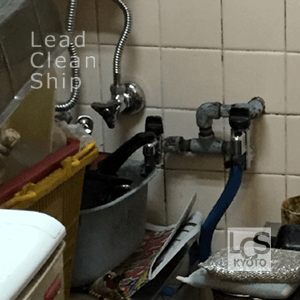 厨房水道蛇口の清掃後