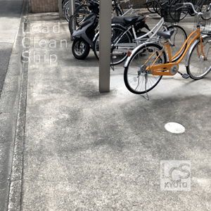 コンクリート洗浄前・京都市上京区