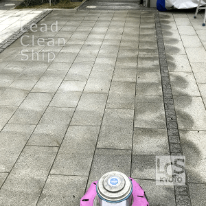 白御影石の洗浄後