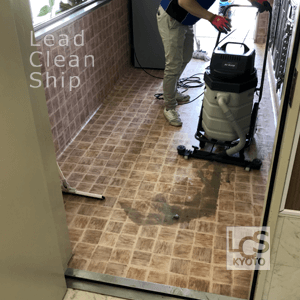 動物病院様の床面洗浄