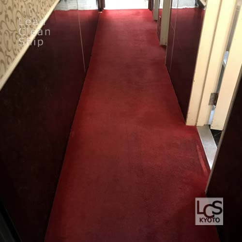 居抜き店舗のカーペット洗浄後