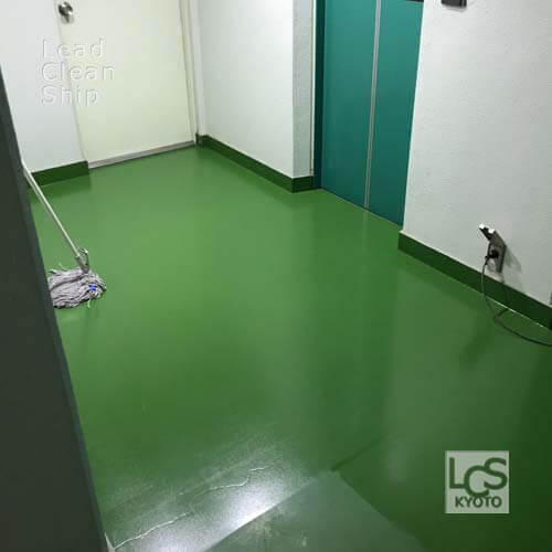 上京区のマンションワックス剥離後2