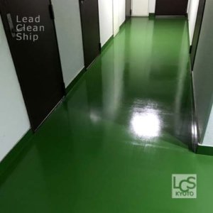 上京区のマンションワックス剥離後