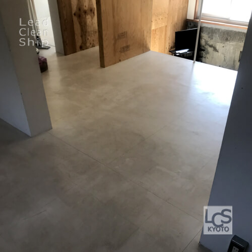 宿泊施設さま:床剥離ワックス塗布:向日市1前2