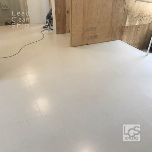 宿泊施設さま:床剥離ワックス塗布:向日市2