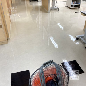 京都の歯科眼科さま床ワックス乾燥