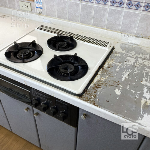 キッチン洗浄前：西京区