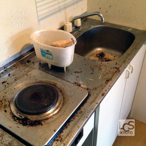 キッチン洗浄前：伏見区