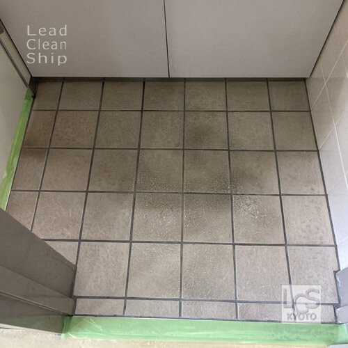 京都市北区の歯科クリニックさまタイル洗浄前