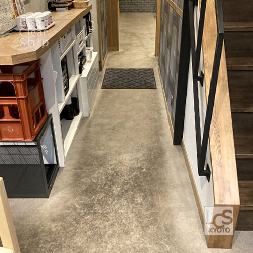 中京区の居酒屋さま床洗浄前１