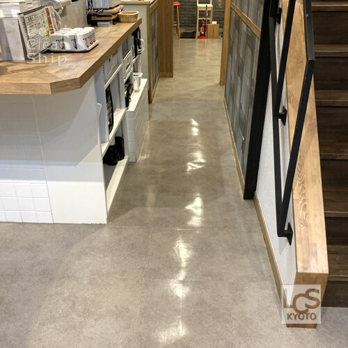 中京区の居酒屋さま床洗浄後１