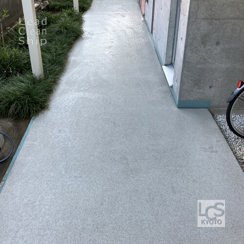 マンション床洗浄後:右京区