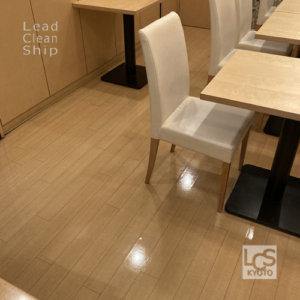 レストラン床洗浄後１