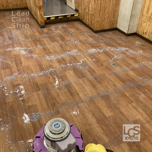 京都市中京区の飲食店床洗浄