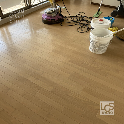 フローリング剥離作業前：京都市右京区