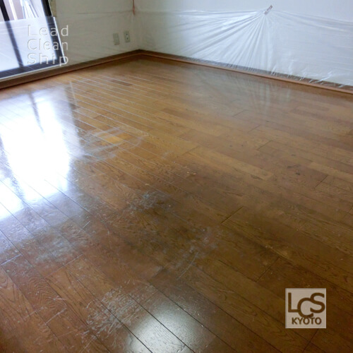 フローリング剥離作業前：京都市右京区