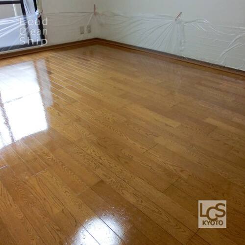 フローリング剥離作業後：京都市右京区
