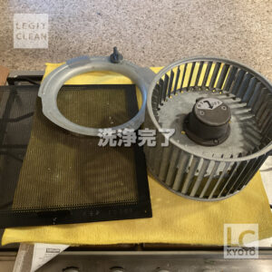 京都市伏見区桃山町のご家庭でレンジフード洗浄・洗浄後１